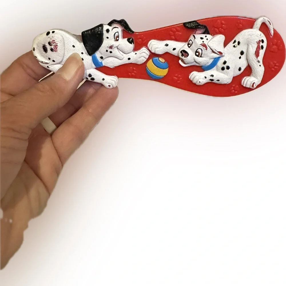VTG DISNEY 101 DALMATIANS BRUSH DALMATIAN DOG PUPPY CHILDREN’S KIDS HAIR 6.25”x2